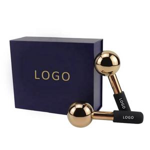 Globes Cryogéniques en Acier Inoxydable Doré pour le Visage avec Logo Personnalisé DIY pour <span class=keywords><strong>Massage</strong></span> du Visage, des Yeux et du Corps - Product Image 1