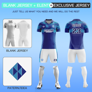 Maglia da Calcio Personalizzata in Tessuto Jacquard per Uomo, Asciugatura Rapida, Uniforme Sportiva Professionale Traspirante, Maglia Retrò da Club X5511 - Product Image 2