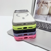 Coque de téléphone magnétique puissante pour iPhone 18 17 16 15 14 13 Air Pro Max, protection antichoc, armure de luxe, finition mate, protection d'objectif en métal