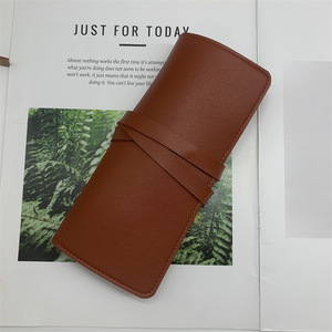 Large capacity leather data <b>cable</b> storage roll bag, travel storage digital product storage bag, foldable <b>charging</b> <b>cable</b> bag - Product Image 1