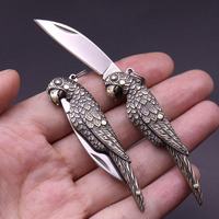 Nouveau design de couteau pliant en laiton cool couteaux de poche animaux