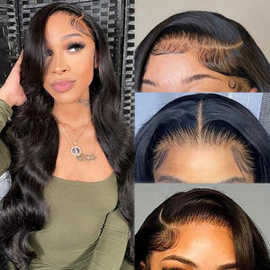 Parrucche frontali in pizzo da 40 pollici 13x6 HD capelli umani completamente frontali in pizzo HD venditore di parrucche senza colla allineate per cuticole di capelli umani vergini - Product Image 4