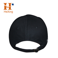 Vente en gros Casquette de baseball en coton noir à bord incurvé Logo personnalisé motif de broderie Casquette de sport à la mode Protection solaire