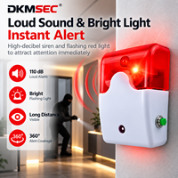 Bouton d'appel d'urgence sans fil, son 110 dB, alarme lumineuse, 433 MHz, bouton SOS pour personnes âgées, handicapées, maisons de retraite DS-103ER