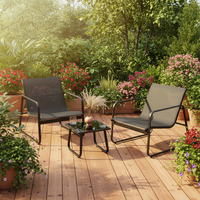 Ensemble de canapés de patio confortables pour l'extérieur, ensemble de table et de chaises personnalisées pour l'ameublement extérieur