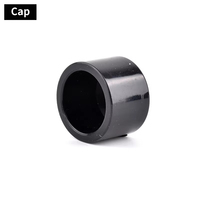 1 pièce, raccord de tuyau en PVC noir de 16 à 50 mm, coude droit, joint en T, raccords de drainage d'aquarium, accessoires d'irrigation de jardin, bricolage