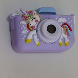 Kids <b>Digital</b> <b>Camera</b> Cute Toy Unicorn Children's Portable 2-Inch Screen 180 Wide Angle Recording Function Silicone ABS L1 - Product Image 6