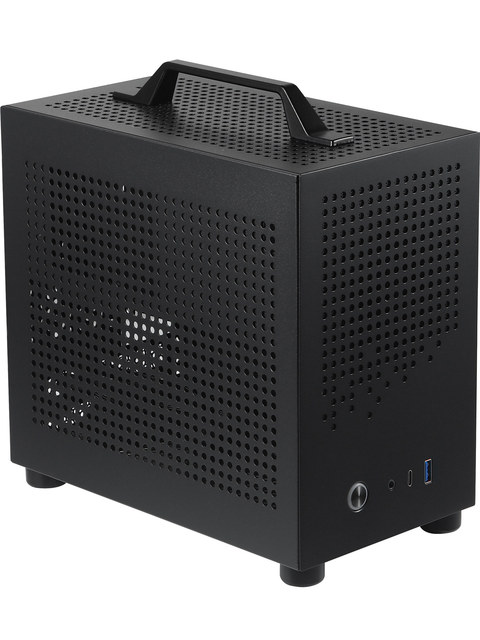 SKTC A17 Portable Case USB-C Port Supports Mini-ITX Motherboard Short-Length Graphics Cards Multiple Drive Bays SFX Power Tower