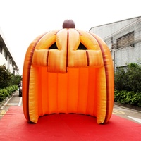Lanterne géante gonflable de citrouille d'Halloween, grande décoration de citrouille gonflable pour centre commercial, place publique, fête à thème