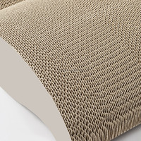 Planche à gratter pour chat de luxe personnalisée, griffoir pour chat classique moderne, papier de jute sisal pour animaux de compagnie, carton emballé de repos