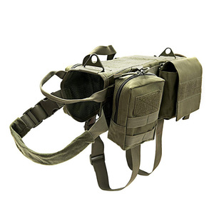 Ensemble de harnais et de laisse pour <span class=keywords><strong>petit</strong></span> chien durable avec un matériau en tissu de luxe, design tactique pour l'entraînement des bergers allemands et des <span class=keywords><strong>malinois</strong></span> - Product Image 4