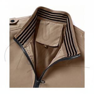 Vestes d'hiver en toile tendance pour hommes, très vendues, couleurs et tailles personnalisables, coupe-vent épais sur le devant, directement de l'usine - Product Image 1