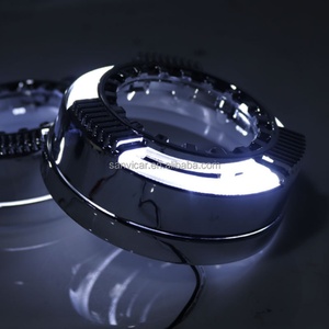 3 Inch Shrouds Mask with LED Angel Eye for 3 Inch Q5 Lens Hella5 Bi Xenon Projector Lens Xenon Lens Shrouds with Led Angel Eyes - Product Image 6