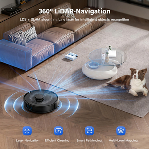 Aspirateur <span class=keywords><strong>robot</strong></span> intelligent RC700, aspirateur <span class=keywords><strong>robot</strong></span> automatique pour sols secs et humides, nettoyage automatique, batterie européenne, gyroscope, construction en plastique - Product Image 3