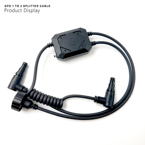 Cable divisor GPS táctico en espiral QCNV 1 a 2 para imágenes térmicas NVG para configuraciones de fusión de visión nocturna de doble dispositivo - Product Image 2
