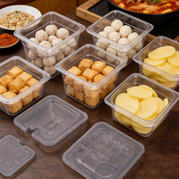 Bac alimentaire transparent de qualité supérieure, résistant aux chocs, en polycarbonate, pour la restauration, les hôtels et les cuisines