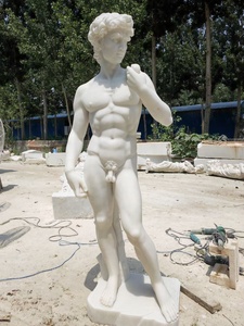 エジプト産ベージュ大理石の神々像、大理石の彫像と彫刻、カスタムベージュ大理石の男性像 - Product Image 4