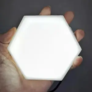 ขายส่ง รังผึ้ง modular โคมไฟ-DIY Touch Sensor Hexagonal,6แพ็ครังผึ้ง Modular แสงควอนตัม Hexagonal Wall โคมไฟ LED