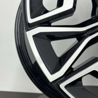 Jante en alliage noire de style européen de luxe, 17-24 pouces, pièce unique, universelle, pour mise à niveau après-vente