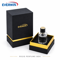 Kotak Parfum Kustom Berlapis Emas Persegi Panjang EVERWIN Premium untuk Kemasan Hadiah Kosmetik dan Penjualan Eceran Hari Valentine