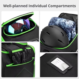 Sac de transport pour chaussures de <span class=keywords><strong>ski</strong></span> en polyester, sac de transport pour <span class=keywords><strong>casque</strong></span> de <span class=keywords><strong>ski</strong></span>, accessoires de <span class=keywords><strong>ski</strong></span>, sac de rangement pour chaussures avec poignée rembourrée pour chaussures de <span class=keywords><strong>ski</strong></span> - Product Image 6