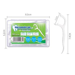 Filo interdentale 50 pz filo interdentale Ultra-Fine alta tensione <span class=keywords><strong>Stick</strong></span> monouso in polimero stuzzicadenti pulizia uso domestico - Product Image 3