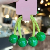 Personnalisé Mignon Headrope Ponytail Holders Haute Élastique Enfants Bébé Perle Cheveux Accessoires Deux Boules Cheveux Cravate Cheveux Élastiques