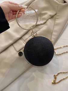 Sac à main de soirée doré tendance pour femmes, sacs à bandoulière à chaîne, sacs à main brillants pour mariage, pochettes en métal, sac de mariée - Product Image 3