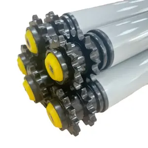 Factory customized ODM OEM Plastic sprocket drive roller conveyor roller for Sprocket roller conveyor