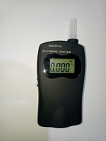 Testeur d'alcool numérique avec écran LCD à 4 chiffres Alcoomètre avec embouchures Alcootest