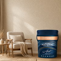 Peinture texturée anti-taches effet travertin, revêtement artistique intérieur lavable, finition pierre cristalline haute dureté pour bâtiments commerciaux