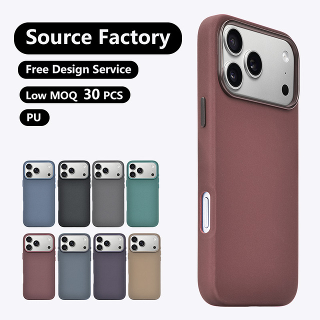 Magnetic PU Leather Premium Shockproof Phone Case for iPhone 12 13 14 15 Pro 16 17 Air 17 Pro Max