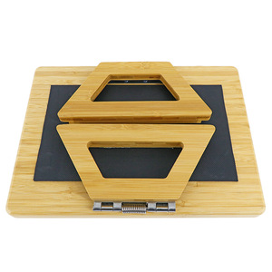 Venta directa de fábrica de bandejas de bambú para reposabrazos de sofá, platos de desayuno para el hogar, mesas con clip para sofá, mesas plegables portátiles para sofá. - Product Image 5