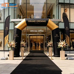 Arche d'entrée gonflable imperméable avec logo personnalisé imprimé numériquement et ventilateur intégré, 8-10 pieds, pour l'inauguration d'un magasin - Product Image 5
