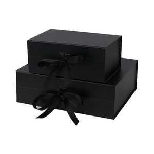 صندوق هدايا فاخر مغناطيسي قابل للطي من الورق المقوى الصلب مع شريط مغناطيسي قابل للطي - Product Image 6