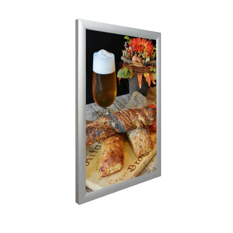 Custom Aluminum Snap Frame Menu Board Display Led Backlit Light Box Advertising Light Box For Fast Food Restaurant