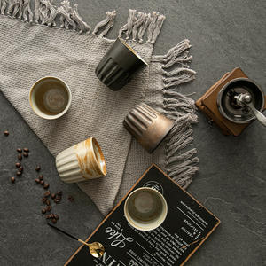 Tasse à café en céramique rétro exquise pour le petit-déjeuner en couple, tasse à thé <span class=keywords><strong>de</strong></span> <span class=keywords><strong>l</strong></span>'après-midi en terre cuite simple et créative - Product Image 3