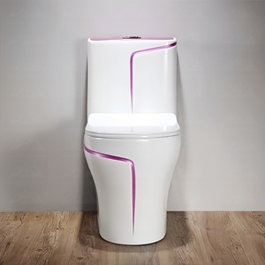WC Monoblocco in Ceramica Moderno con Sistema di Scarico Doppio, Alta Efficienza, Scarico a Vortice per Uso Residenziale e Progetti - Product Image 6
