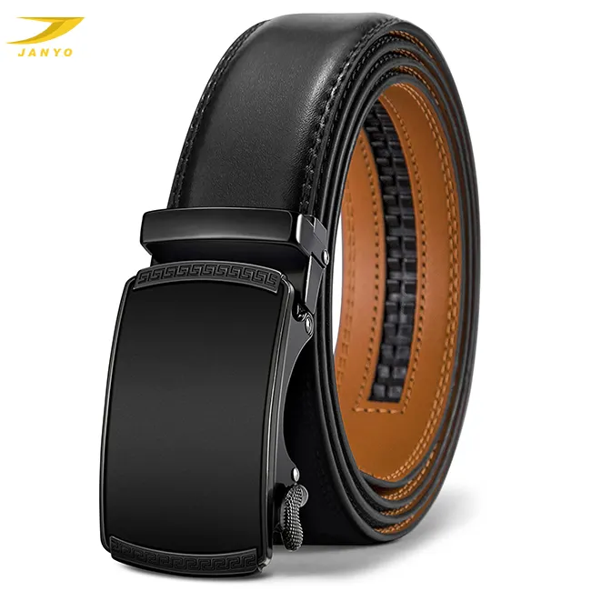 Alloy Belt Oem High Quality Automatic Alloy Buckle Mens Custom Genuine Leather Belt