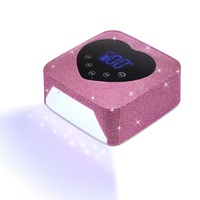 Lampe à ongles UV LED 72W de haute qualité, rechargeable sans fil et portable avec diamants intégrés
