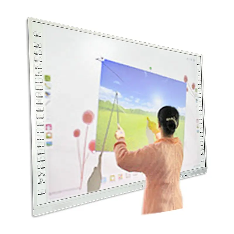 Manufacture Price Smart Touch Screen All in One Electronic Interactive Whiteboard for Meeting China Black Digital Notice Board