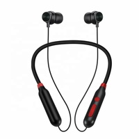 Headphone Nirkabel D-759R Neckband dengan Mic, Suara Jernih, Peredam Kebisingan, Waktu Putar 40 Jam, Musik BT, Panggilan, Headset Olahraga