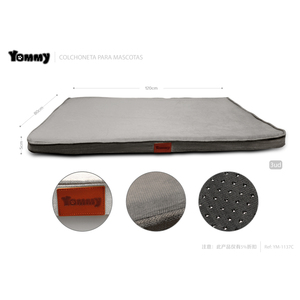 Tappetino per Animali Domestici Yommy 80x120x5cm, Cuscino in Schiuma Grigio Scuro per Cani e Gatti - Product Image 3