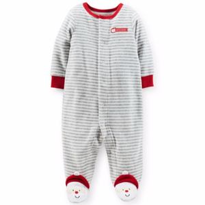 Nuovo pagliaccetto in pile polare personalizzato tutina natalizia per neonato - Product Image 1