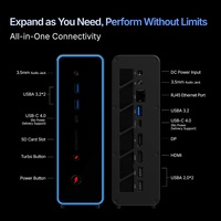 128G+1T ONEXStation Mini PC AI Workstation AMD R AI Max+ 395 Mini PC 16-Core 32-Thread Komputer Gaming AMD XDNA 2 NPU Mini PC