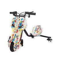 Tricycle Électrique de Haute Qualité 3 Roues 250W pour Enfants, Siège Lumineux, Trottinette Enfant, Kart de Drift 360°, Rotation Extrême en Extérieur
