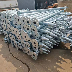 OEM thép mạ kẽm tròn xoắn ốc vít mặt đất Neo xoắn ốc cọc vít cho nền tảng dự án - Product Image 3