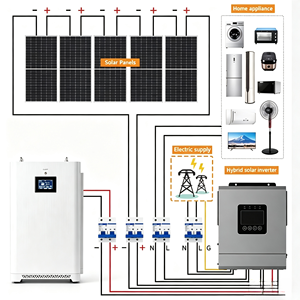 Sistema Completo de Energía Solar de 5kw para el Hogar, Kit MPPT, Paneles Fotovoltaicos, Baterías de Iones de Litio/Plomo-Ácido, Montaje en Balcón T30 - Product Image 1