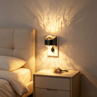 Projecteur de lumière nocturne automatique LOHAS Galaxy avec capteur crépusculaire, lumière blanche chaude, lampe de chevet à intensité variable, projecteur de lumière nocturne pour chambre à coucher, couloir