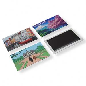 Aimant décoratif pour réfrigérateur en fer blanc 80x53MM, impression offset avec pelliculage brillant, thème tourisme rural - Product Image 4